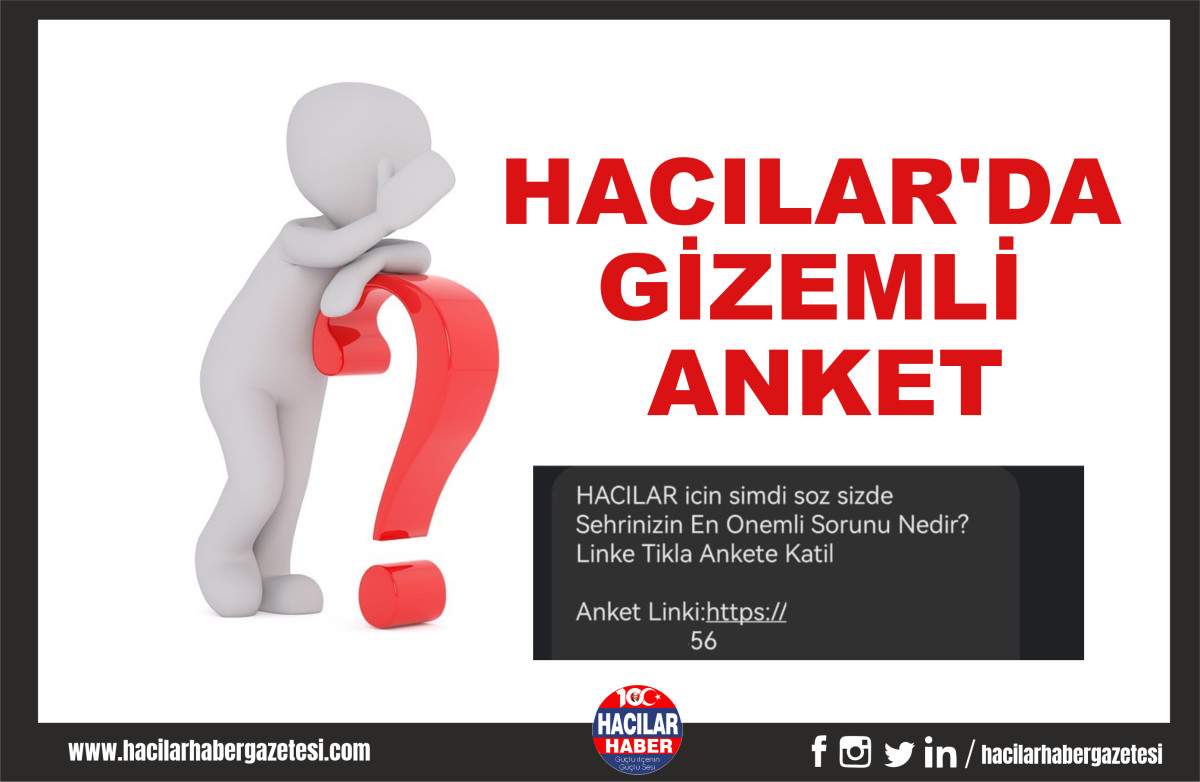 HACILAR’DA GİZEMLİ ANKET